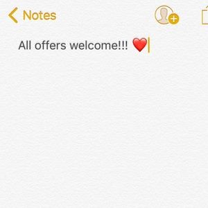 Offers welcome ❤️